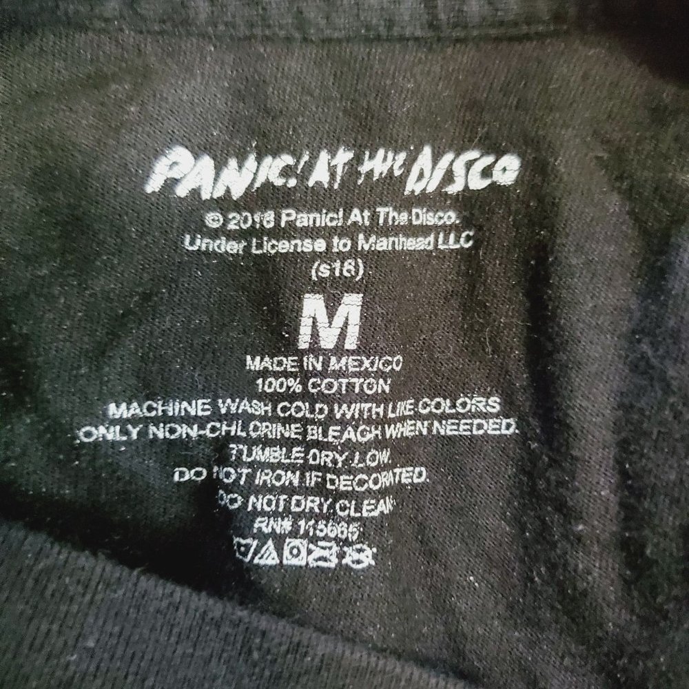 Panic! At The Disco Brendon Coral T-shirt Sz M - Picture 5 of 5